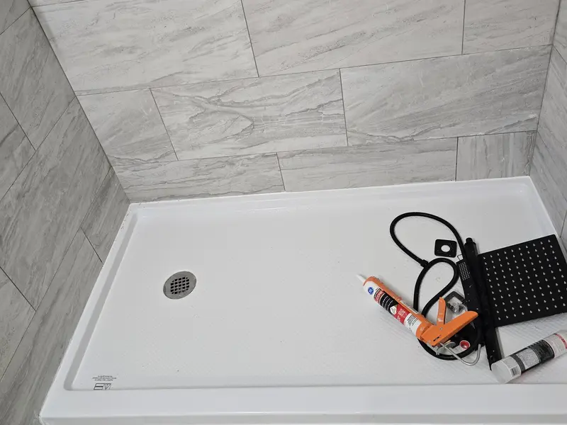 Bathroom remodeling in Lynn, MA with a new tile shower pan